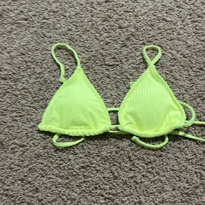 Neon yellow bikini top size medium